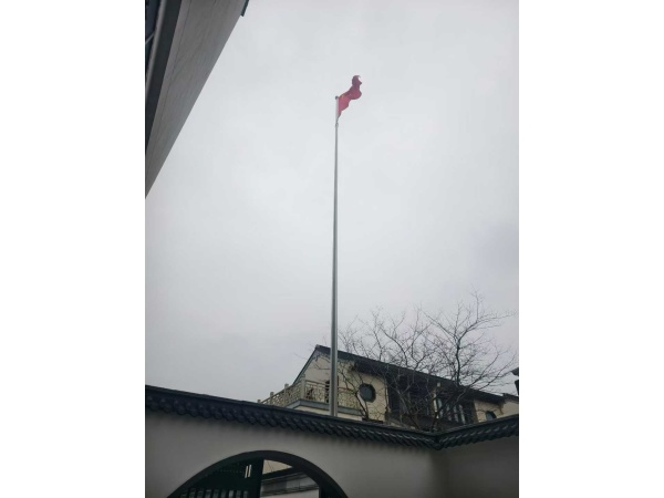 南昌私人别墅旗杆安装