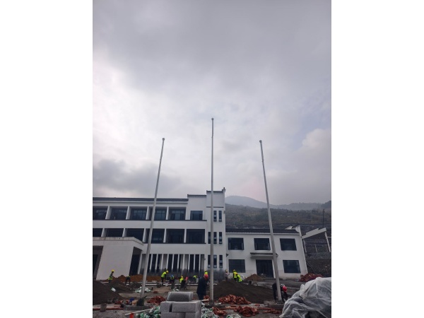 九江市修水县矿场旗杆安装